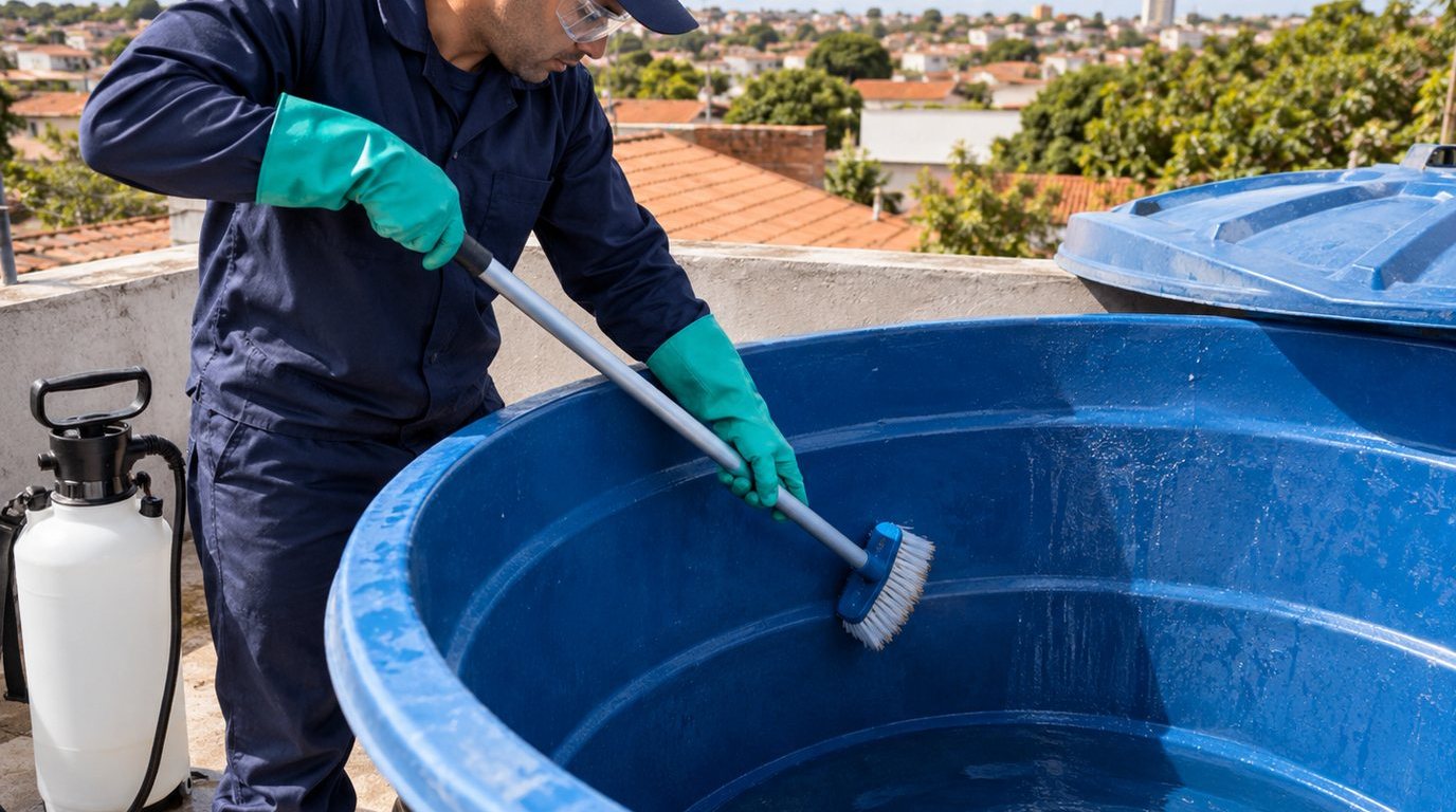Higienização e Desinfecção da Caixa d'Água em Cabo Frio‑RJ