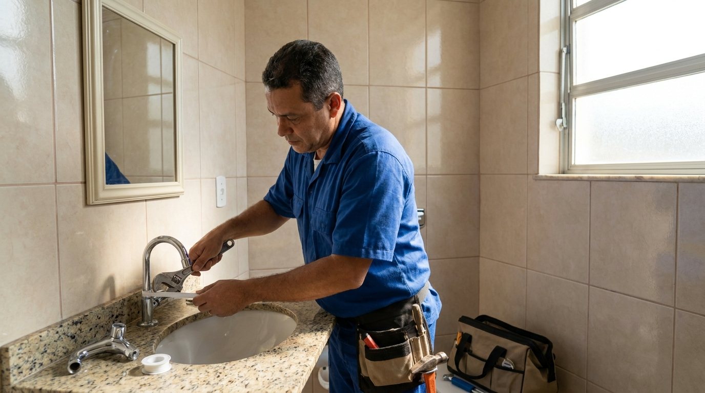 Instalação Hidráulica no Banheiro em Cabo Frio‑RJ
