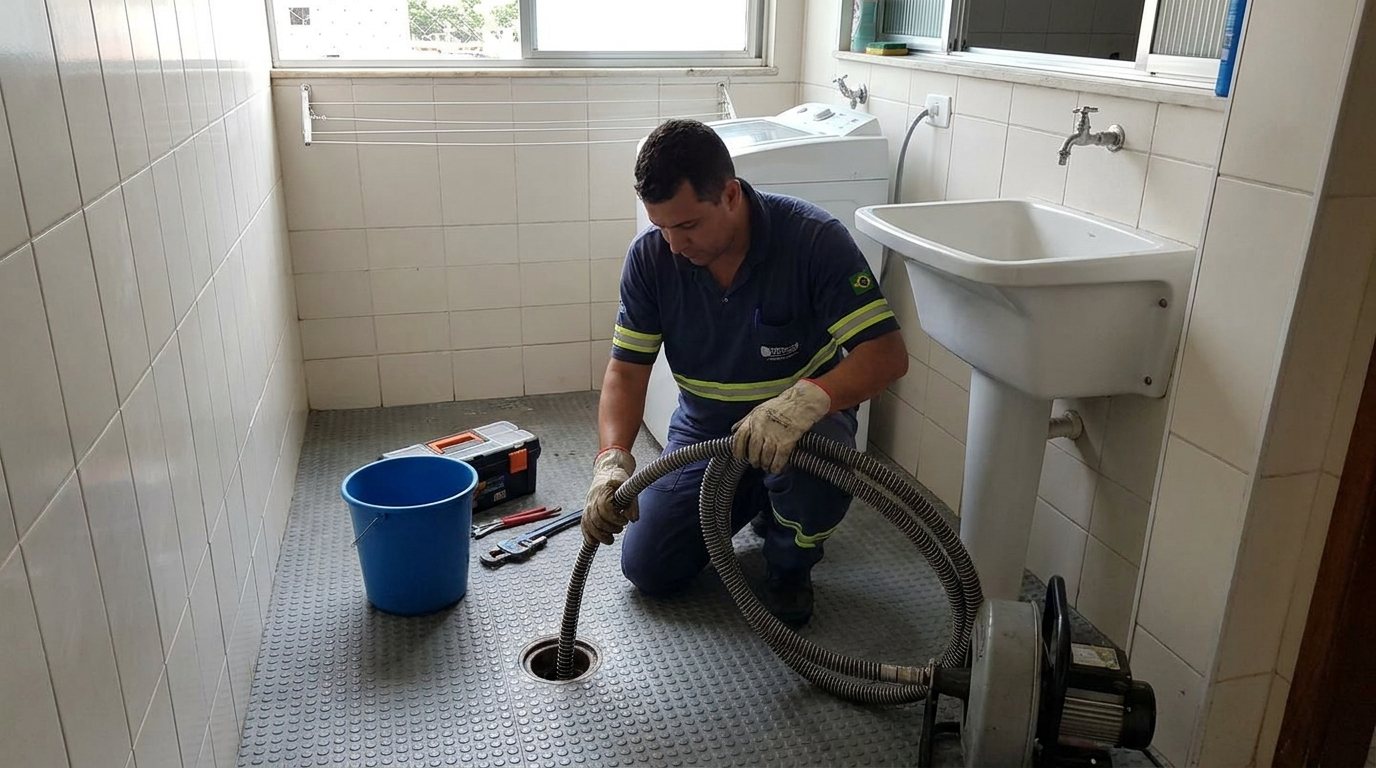 Ponto de Esgoto na Lavanderia em Cabo Frio‑RJ